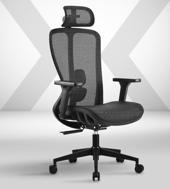 Офисное кресло SPARX Fansil Plus Black (черный)