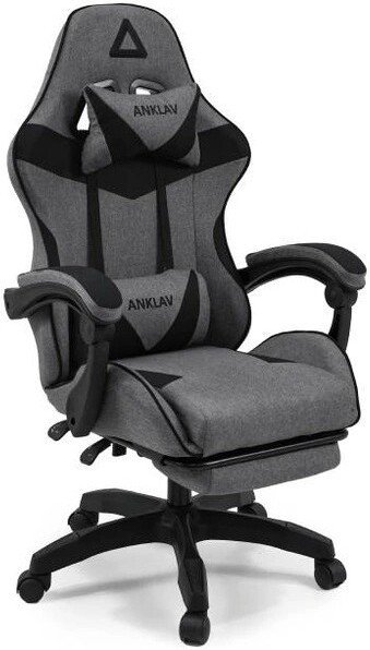 Игровое (геймерское) кресло King Style Anklav (светло-серый/черный)