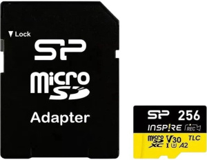 Inspire microSDXC SP256GBSTXLA2V1NSP 256GB (с адаптером)
