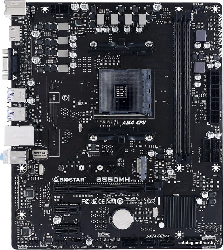 Материнская плата BIOSTAR B550MH Ver. 6.0