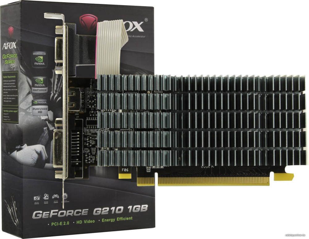 Видеокарта AFOX GeForce 210 1GB DDR2 AF210-1024D2LG2