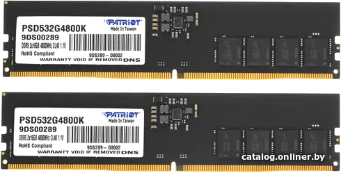 Patriot Signature Line 2x16ГБ DDR5 4800 МГц PSD532G4800K