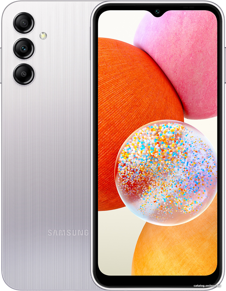 Смартфон Samsung Galaxy A14 SM-A145F/DSN 6GB/128GB (серебристый)