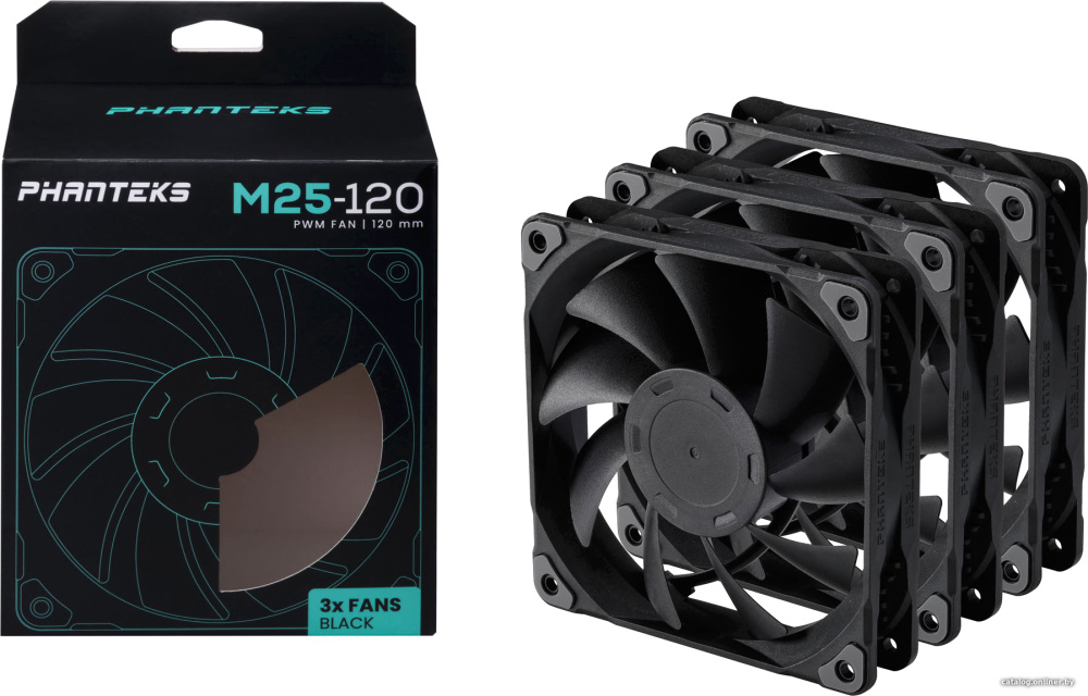 Набор вентиляторов Phanteks M25-120 PH-F120M25_PWM_BBK01_3P