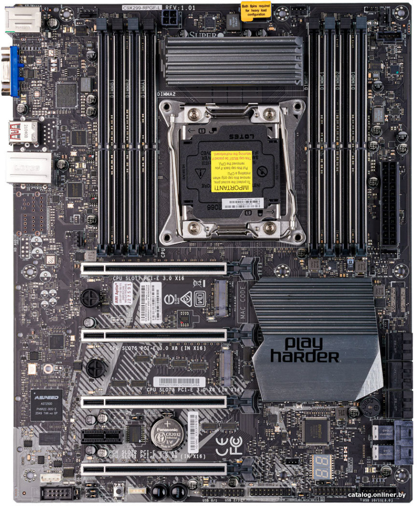 Материнская плата Supermicro MBD-C9X299-RPGF-L-B