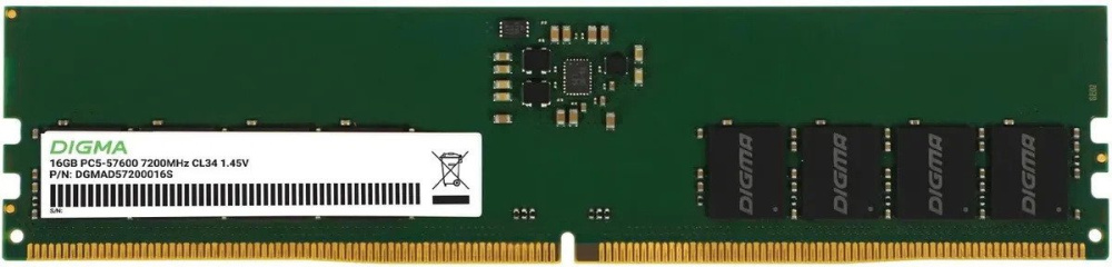 Digma 16ГБ DDR5 7200 МГц DGMAD57200016S