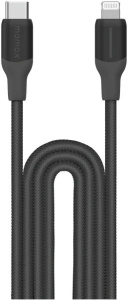 DL55D 1-Link Flow CL+ USB Type-C - Lightning (2 м, черный)
