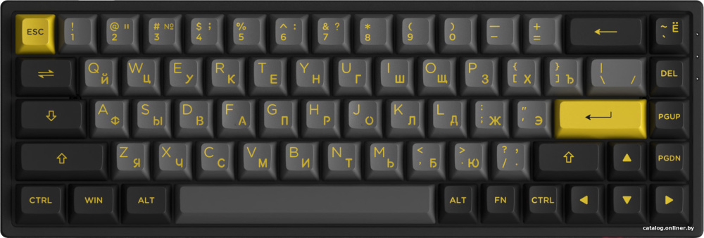 Клавиатура Akko 3068B Plus Black & Gold (Akko CS Jelly Purple)