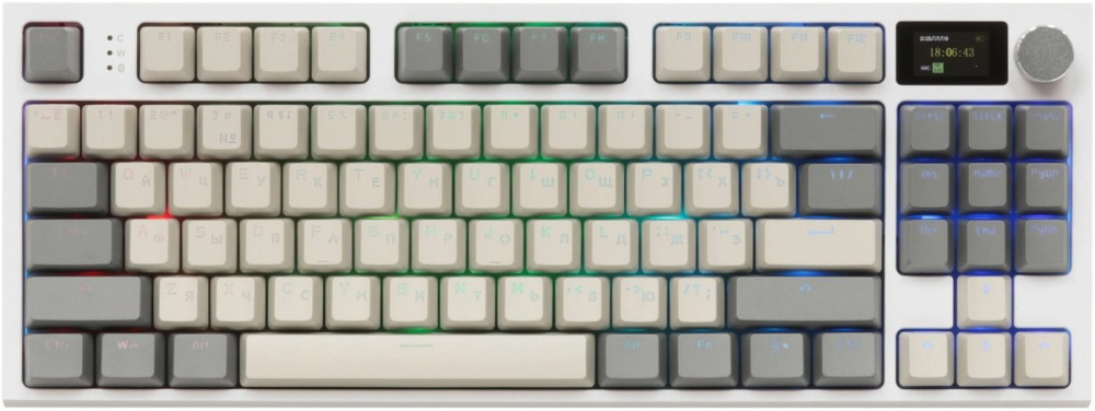 Клавиатура Attack Shark K86 (белый, Attack Shark Blue Whale)