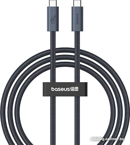 Кабель Baseus Flash Series 2 USB4 Full Featured Data Cable 240W USB Type-C - USB Type-C (1 м, черный