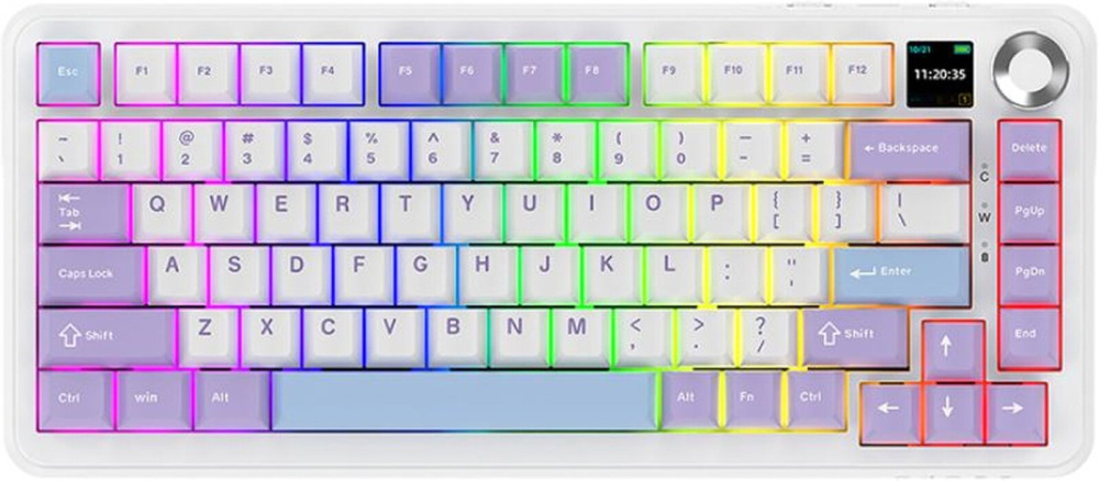 Клавиатура Ajazz AK820 Max Plus (фиолетовый/белый/синий, Ajazz Murad)