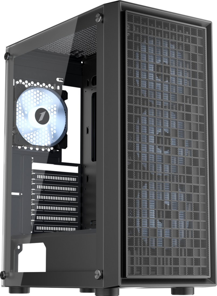 Корпус 1stPlayer GO6 GO6-BK-4FS7 (черный)