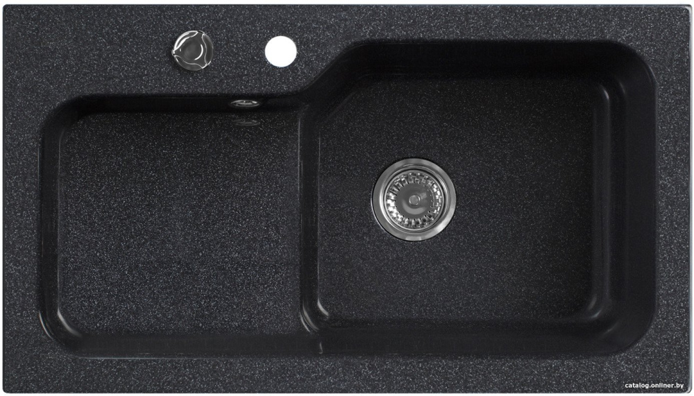 Кухонная мойка Belux SG-REC-HALF-8045 (черный)
