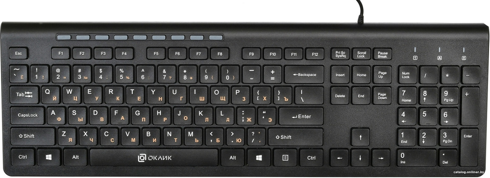 Клавиатура Oklick 480M (черный)