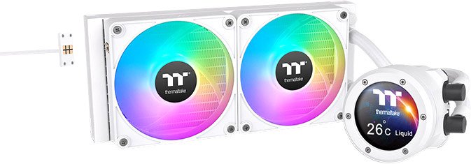 Жидкостное охлаждение для процессора Thermaltake TH240 V2 Ultra EX ARGB Snow Edition CL-W425-PL12SW-