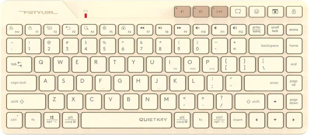 Клавиатура A4Tech Fstyler FBK26C AS (бежевый)