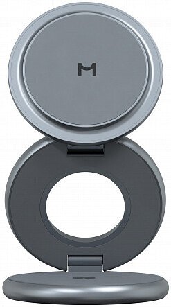 Беспроводное зарядное Magssory Signature Disc Pro для Apple 3 в 1 WCH073 (темно-серый)