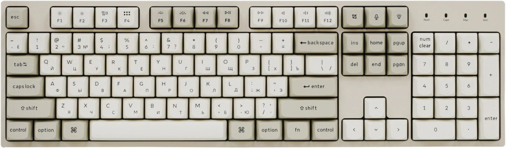 Клавиатура Keychron C2 Pro 8K C2PX-M3-RU (Keychron Super Brown)