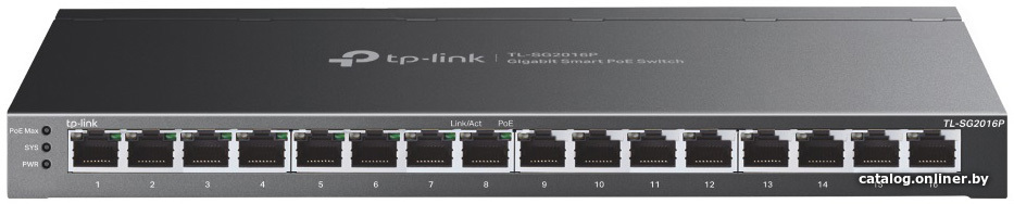Настраиваемый коммутатор TP-Link TL-SG2016P