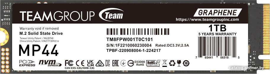 SSD Team MP44 1TB TM8FPW001T0C101