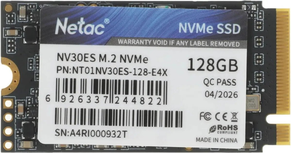 SSD Netac NV30ES 128GB NT01NV30ES-128-E4X