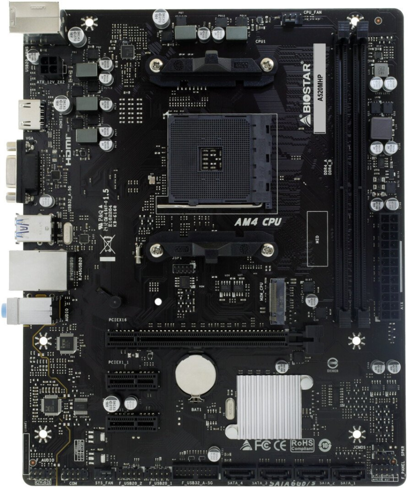 Материнская плата BIOSTAR A520MHP Ver. 6.0