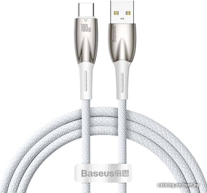 Glimmer Series Fast Charging Data Cable USB Type-A - Type-C 100W CADH000402 (1 м, белый)