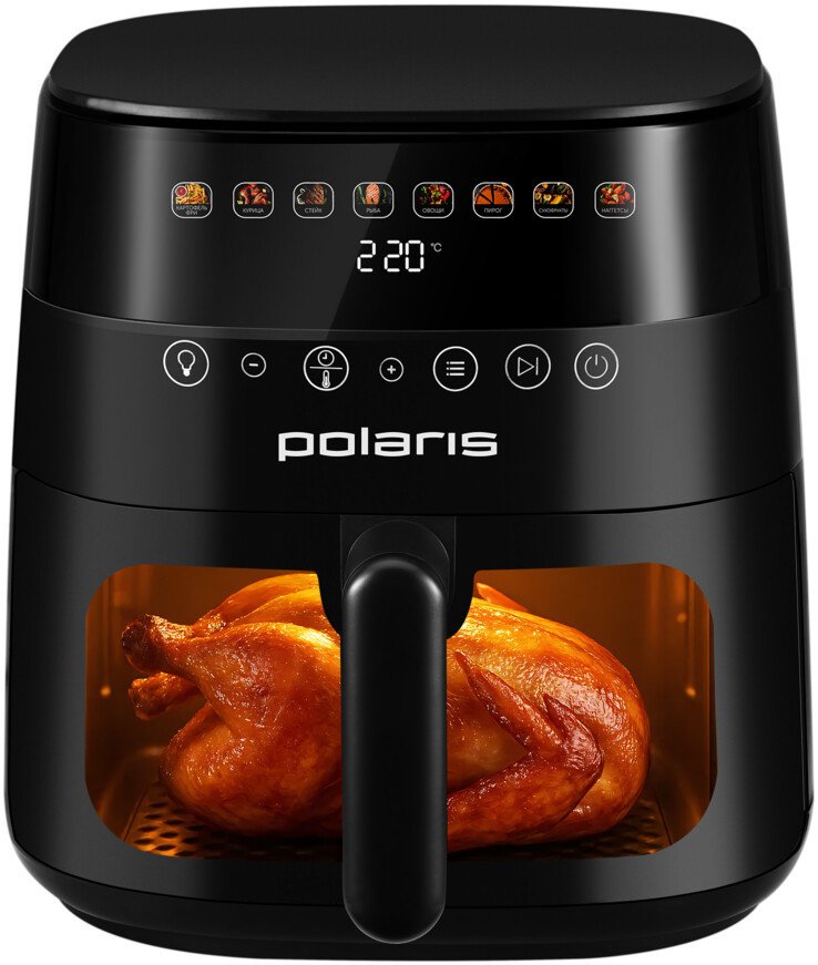 Аэрогриль (аэрофритюрница) Polaris PAF 8003W Wi-Fi IQ Home (черный)