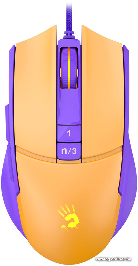 Игровая мышь A4Tech Bloody L65 Max (желтый/фиолетовый)