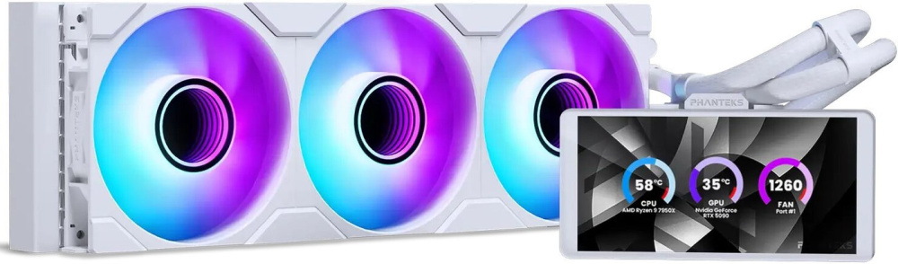 Система жидкостного охлаждения для процессора Phanteks Glacier One 360M25-LCD PH-GO360M25G2LCD_DWT01
