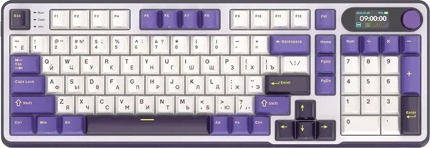Клавиатура Royal Kludge RK-S98 RGB Blackberry (RK Brown)