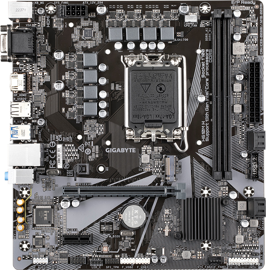 Материнская плата Gigabyte H610M H (rev. 1.0)