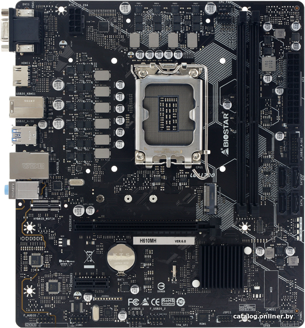 Материнская плата BIOSTAR H610MH Ver. 6.0