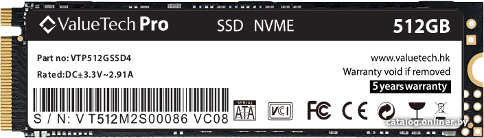 SSD ValueTech Basic M.2 NVMe 512GB VTP512GSSD4