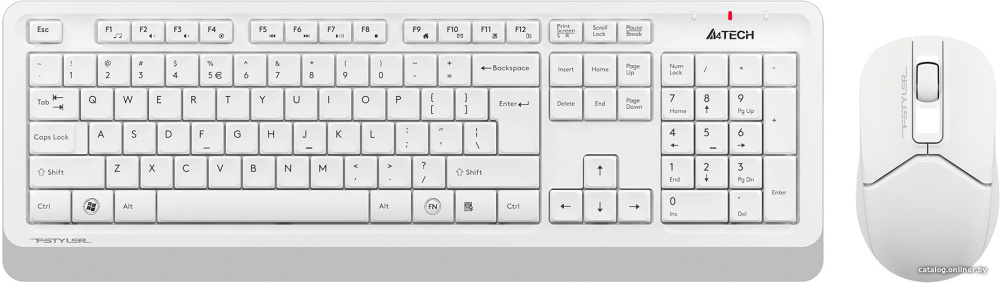 Клавиатура + мышь A4Tech Fstyler FG1012 (белый)