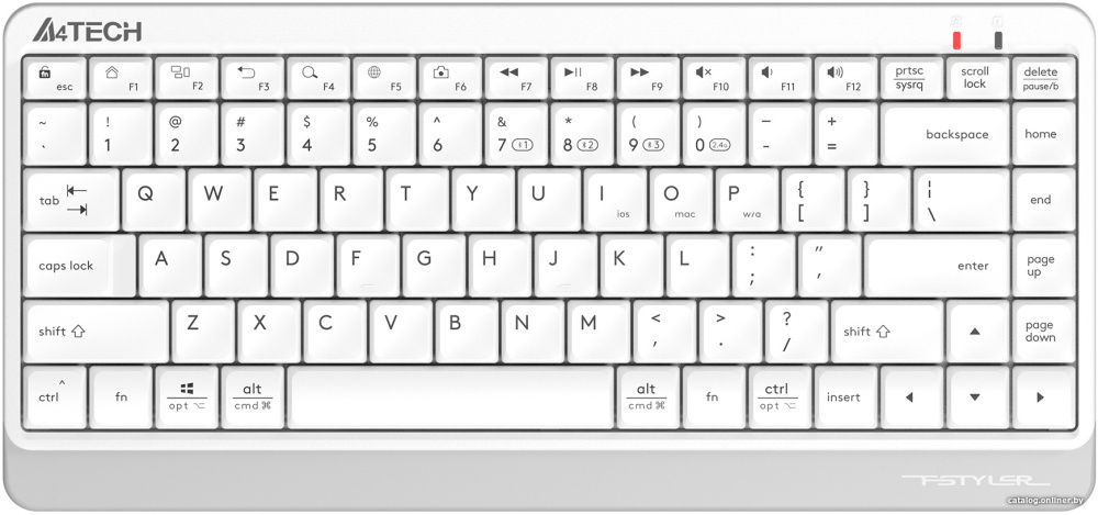 Клавиатура A4Tech Fstyler FBK11 (белый)