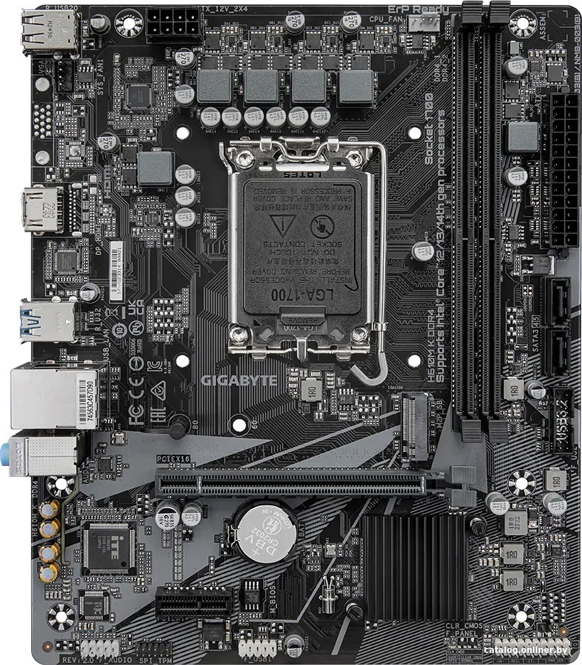 Материнская плата Gigabyte H610M K DDR4 (rev. 2.0)