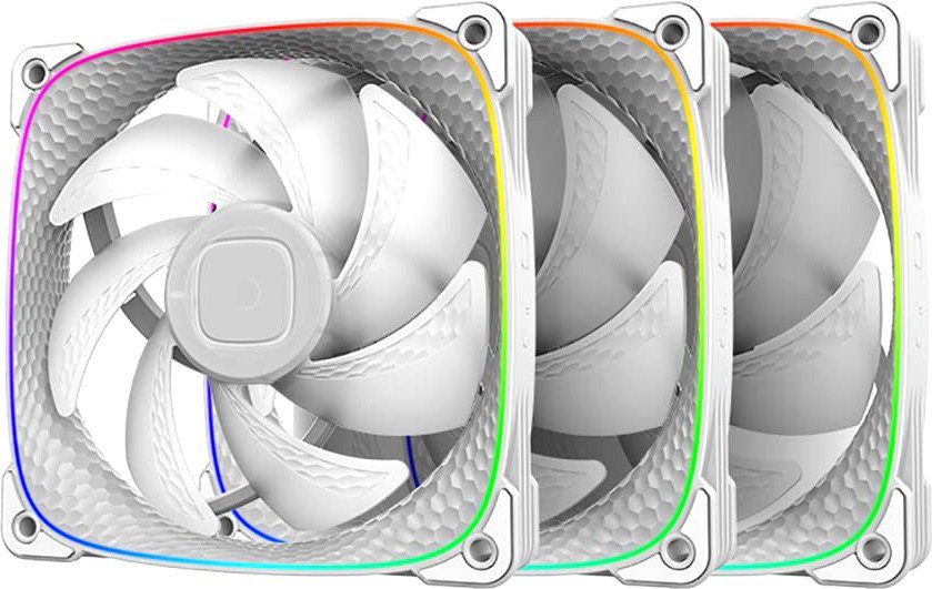 Набор вентиляторов Geometric Future Squama 2503 ARGB Triple Pack (белый)