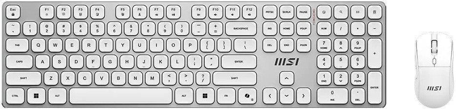 Офисный набор MSI Forge K210 Wireless Combo White