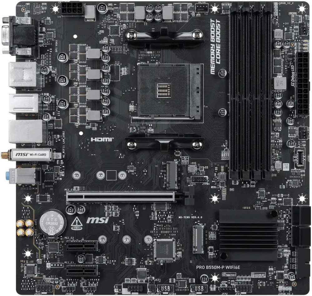 Материнская плата MSI Pro B550M-P WiFi6E