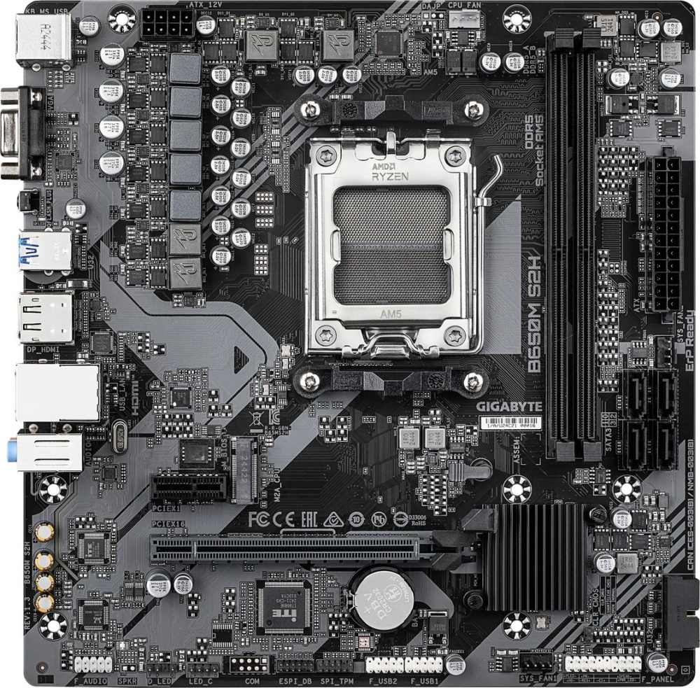 Материнская плата Gigabyte B650M S2H (rev. 1.3)