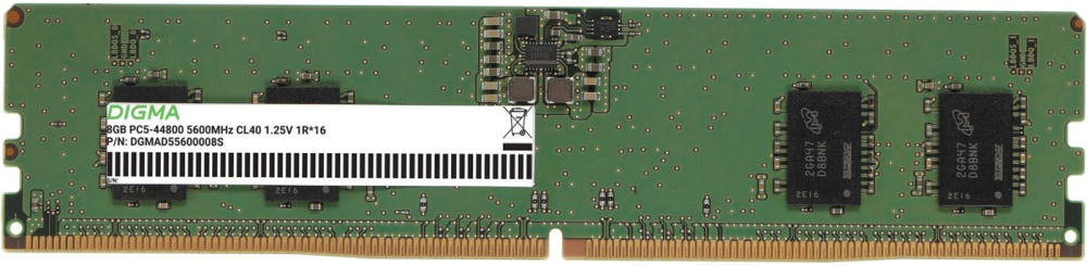 Digma 8ГБ DDR5 5600 МГц DGMAD55600008S