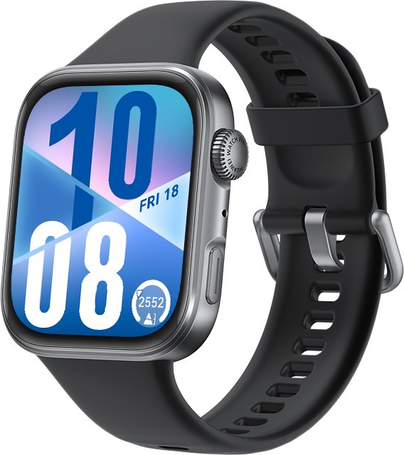 Умные часы Huawei Watch FIT 4 (черный, с черным силиконовым ремешком, международная версия)