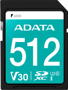 Premier Pro SDXC 512GB ASDX512GUI3V30S-R