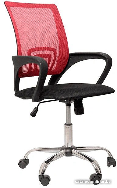 Офисное кресло King Style 695 CH PMK 001.225 (DMS, красный/черный)