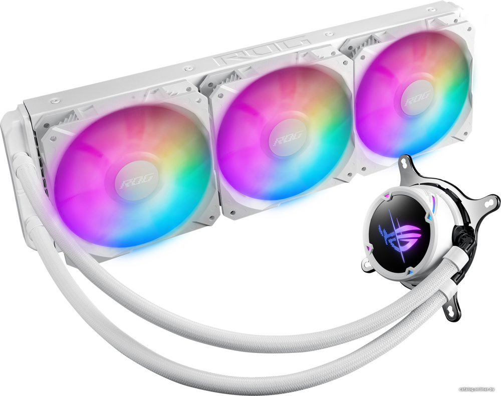 Жидкостное охлаждение для процессора ASUS ROG Strix LC II 360 ARGB White Edition