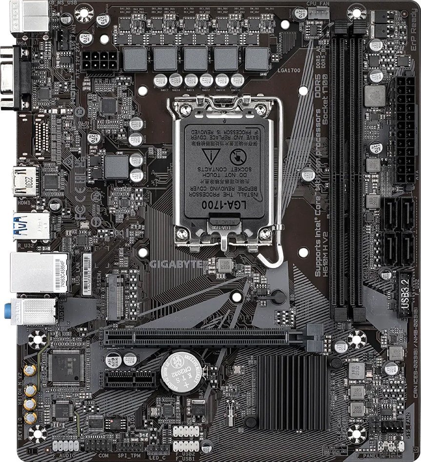 Материнская плата Gigabyte H610M H V2 (rev. 1.0)