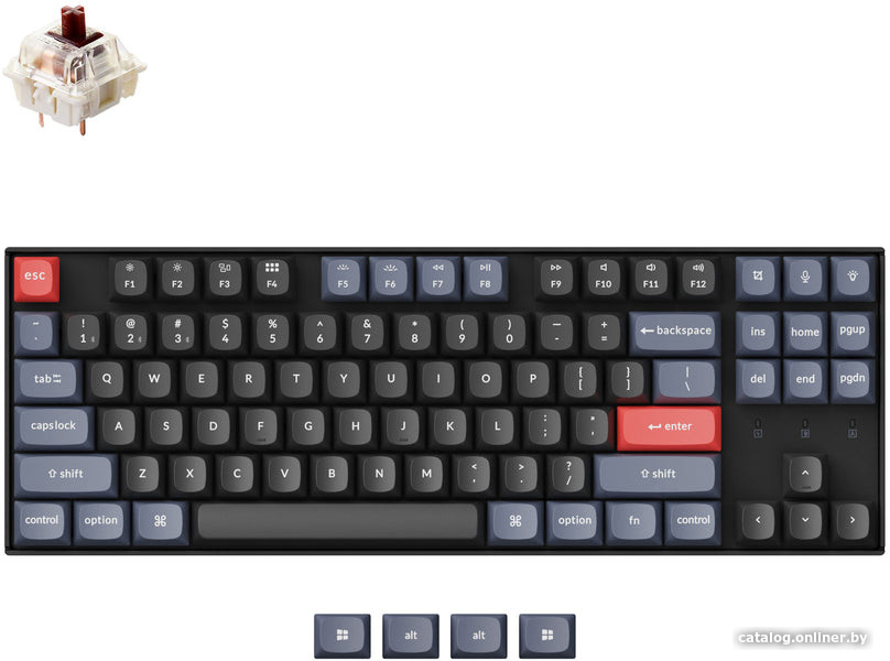 Клавиатура Keychron K8 Pro RGB K8P-H3-RU (Gateron G Pro Brown)