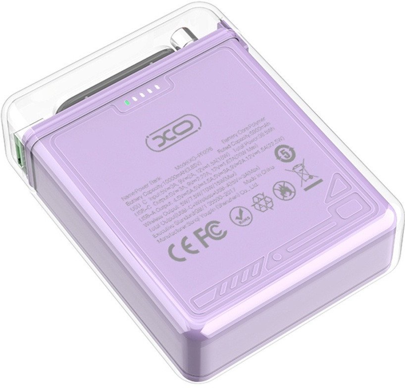 Внешний аккумулятор XO PR226 10000mAh (фиолетовый)