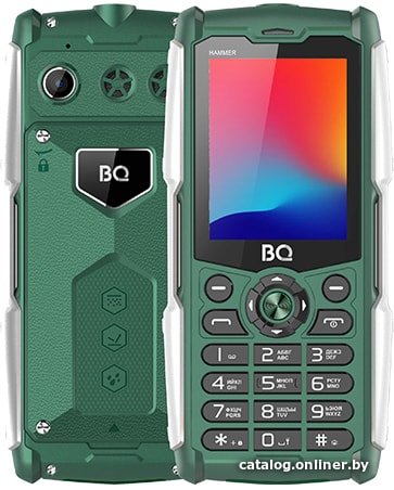 Телефон BQ BQ-2449 Hammer (зеленый)